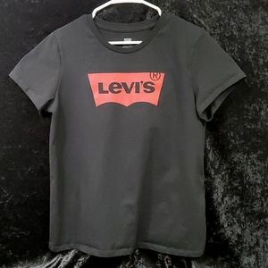 Black Levis Logo T Shirt Mens XL fits like a Large